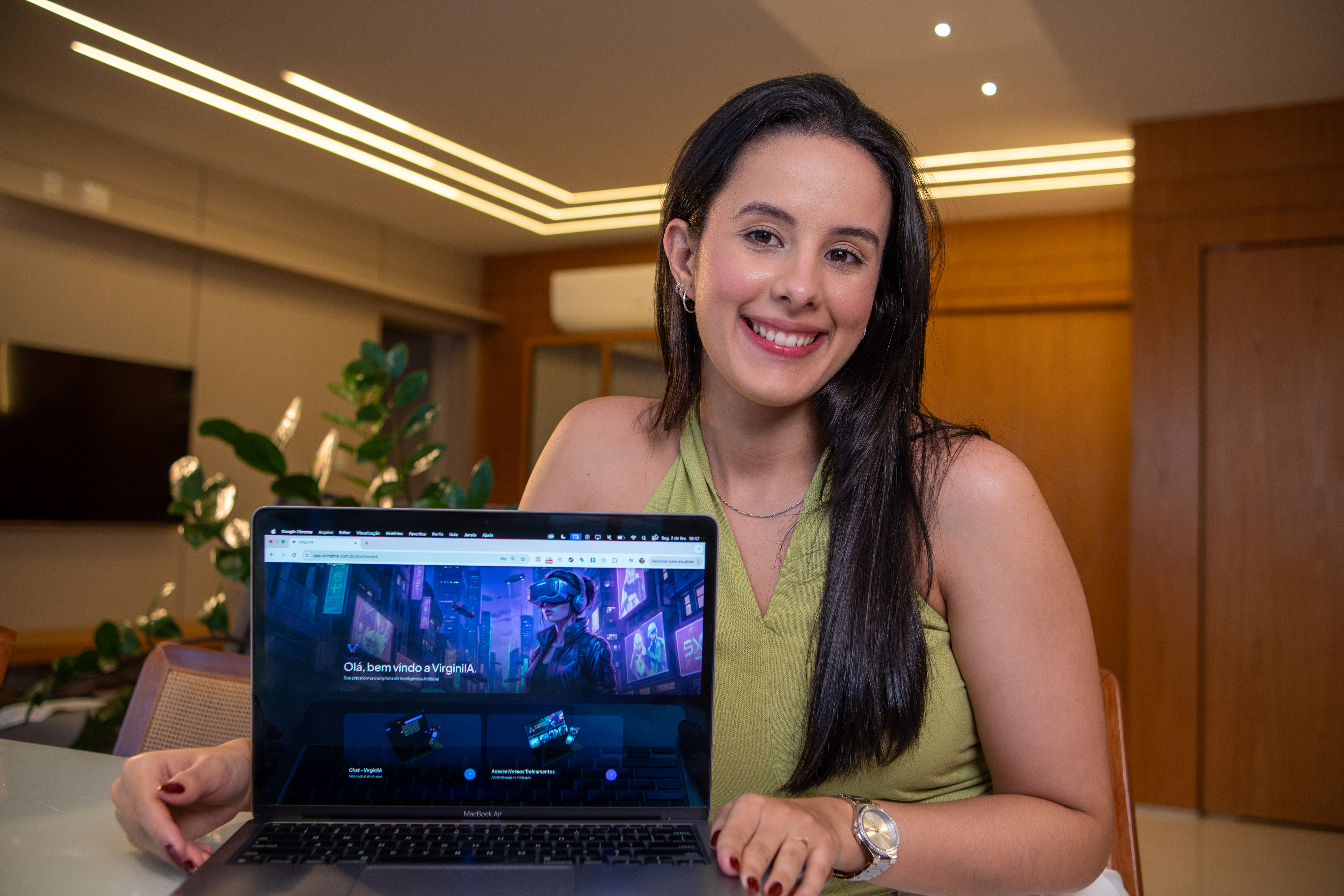 Virginia Melo, 24 anos, criadora da plataforma VirginIA